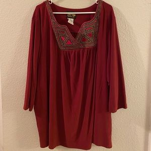 Bob Mackie wearable art blouse